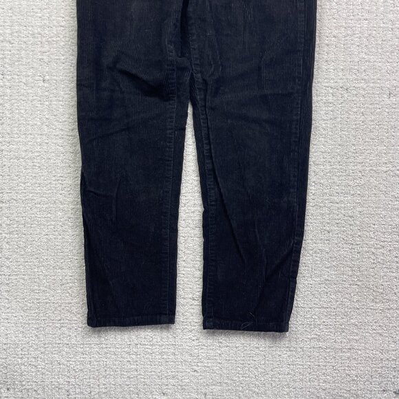 Y2K Refuge Denim Mom Black Corduroy Pants Women Sz XS Skater Punk Goth Baggy - Picture 3 of 9